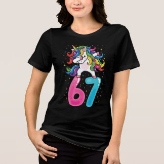 Camiseta 67 Meme Unicorn for Girls Six Seven Gen Alpha