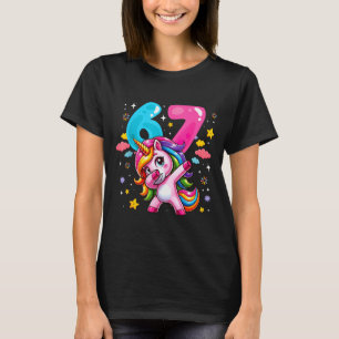 Camiseta 67 Meme Unicórnio Para Meninas Seis Sete Meme Brai