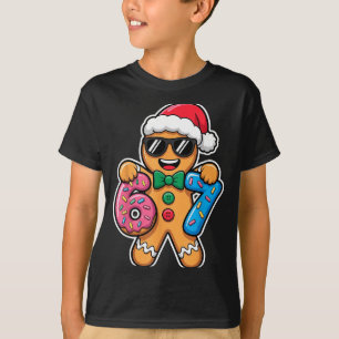 Camiseta 67 Meninos Natal Engraçados Crianças Natal Seis Se
