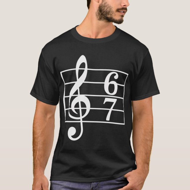 Camiseta 67 Music Meme Slang Musician  Funny Musiceacher fr (Frente)