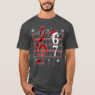 Camiseta 67 Música Meme Gíria Músico Santa Musiceacher Chr