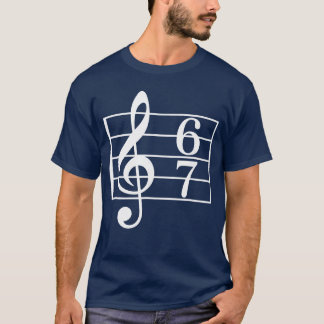 Camiseta 67 Música Meme Gíria Si Sete Musiceacher Escola Ch