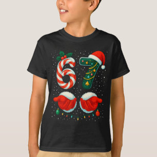 Camiseta 67 Natal 6 7 Meme Pijamas Feriado Geração Alpha Sl