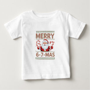 Camiseta 67 Natal Alegre 6 7 Mais Feio Xmas Seis Sete