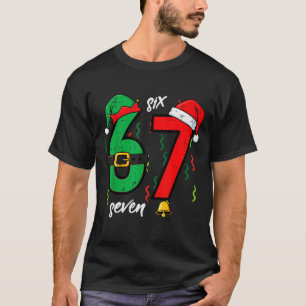 Camiseta 67 Natal Divertido 6 7 Meme Seis Sete Xmas Meninos