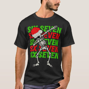 Camiseta 67 Natal Divertido Seis Sete Meme Brainrot Dabbing