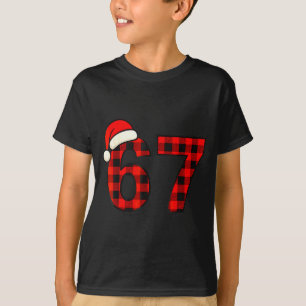 Camiseta 67 Natal Divertido Seis Sete Meme Brainrot Xadrez