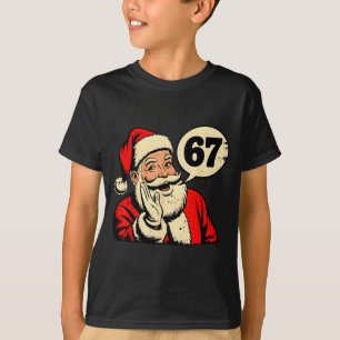 Camiseta 67 Natal Engraçado Seis Sete Meme Brainrot Papai N