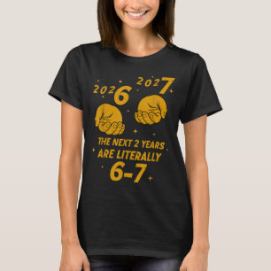Camiseta 67 Nye 2026 Garotos Engraçados Festa de Ano Novo d