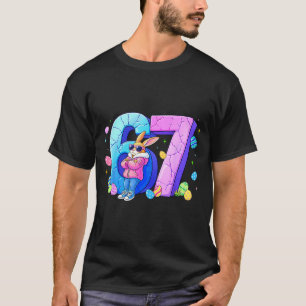 Camiseta 67 ovo de coelho para meninos meninas mulheres jov