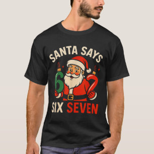 Camiseta 67 Papai Noel Natal Seis Sete 6 7 Meme Menino Meni