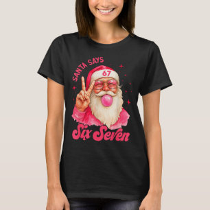 Camiseta 67 Piadas Meme Feliz Natal Papai Noel Diz Seis Set