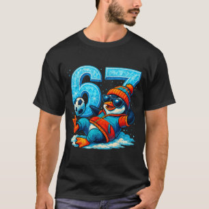 Camiseta 67 Presente de Meme de Inverno Engraçado de Futebo