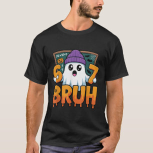 Camiseta 67 Professor Fantasma Seis Sete Meme Equação Matem