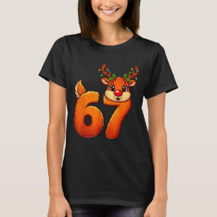 Camiseta 67 Roupas de Natal Engraçadas Rena Bruh Meme Mulhe