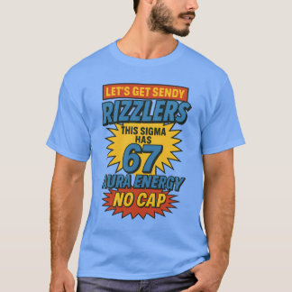 Camiseta 67 Seis Sendy Meme Design Engraçado 6 7 Sigma