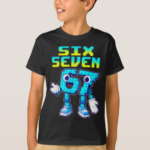 Camiseta 67 Seis Sete 6-7 Divertido Italiano Brainrot Crian