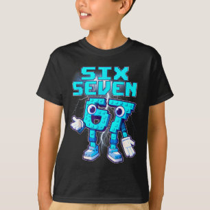 Camiseta 67 Seis Sete 6-7 Meme Italiano Divertido Brainrot