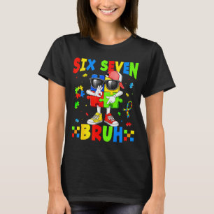 Camiseta 67 seis sete bruh peça de puzzle para crianças mãe