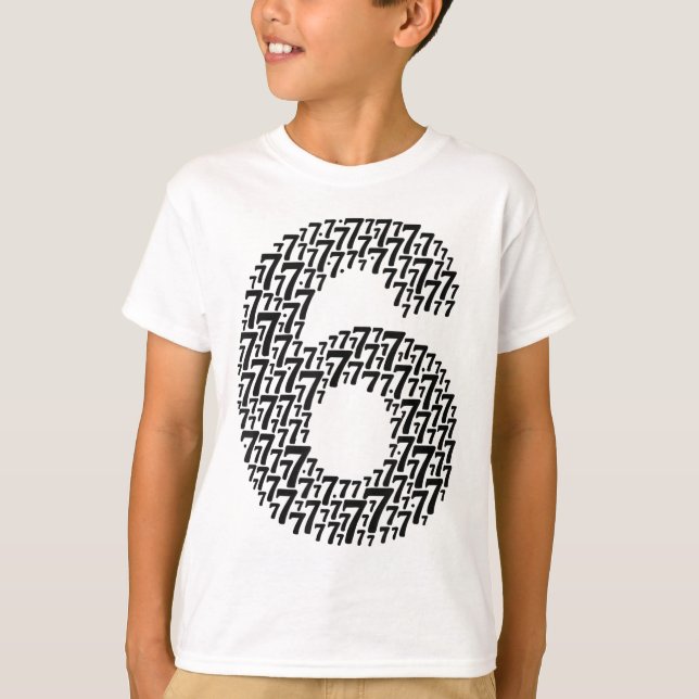 Camiseta 67 Seis Sete Design Legal Combinando 6 E 7 Diverti (Frente)