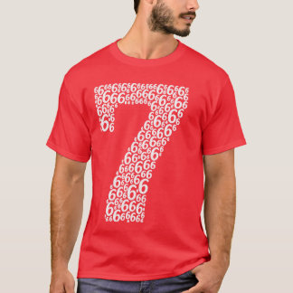 Camiseta 67 Seis Sete Design Legal Combinando 6 e 7 Engraça