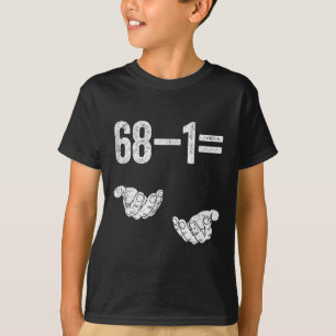 Camiseta 67 Seis Sete Matemática Matemática Brainrot Equaçã