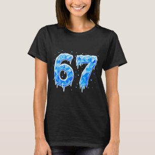 Camiseta 67 Six Seven 6-7 Gelo - Meme Brainrot Engraçado Ad