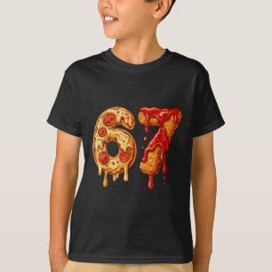 Camiseta 67 Six Seven 6-7 Pizza & Chicken Nugget - Bra Infa
