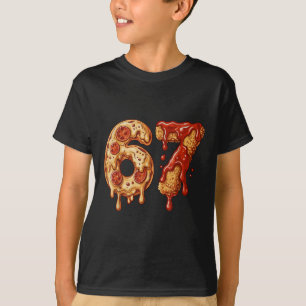 Camiseta 67 Six Seven 6-7 Pizza & Chicken Nugget - Bra Infa