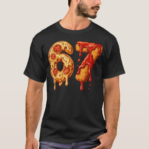 Camiseta 67 Six Seven 6-7 Pizza Nugget de Frango - Cérebro