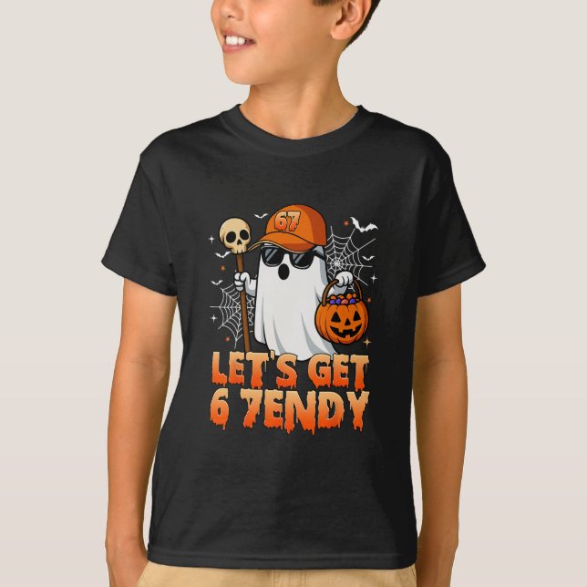 Camiseta 67 Six Seven 6 7endy Let's Get Sendy Meme Hallowee (Frente)
