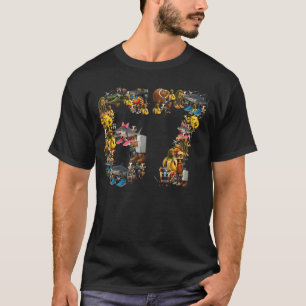 Camiseta 67 Six Seven Aniversário Meme Viral Italiano Brain