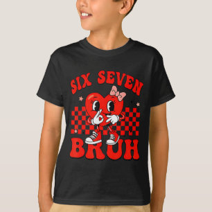 Camiseta 67 Six Seven Bruh Dia dos Namorados 6 7 Meme Corre