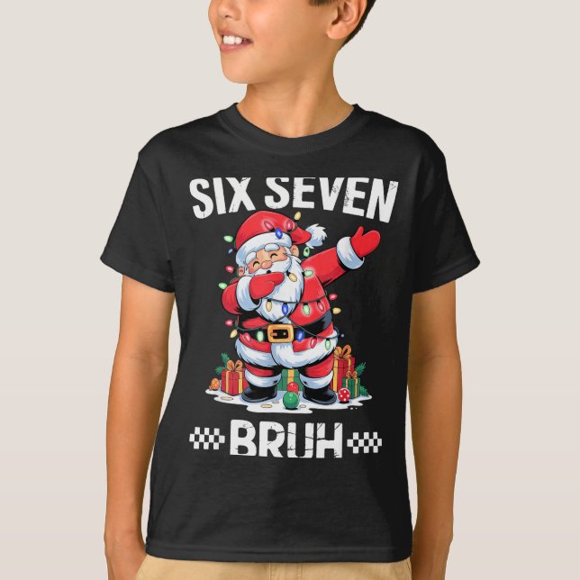 Camiseta 67 Six Seven Burh Natal 6 7 Meme  (Frente)