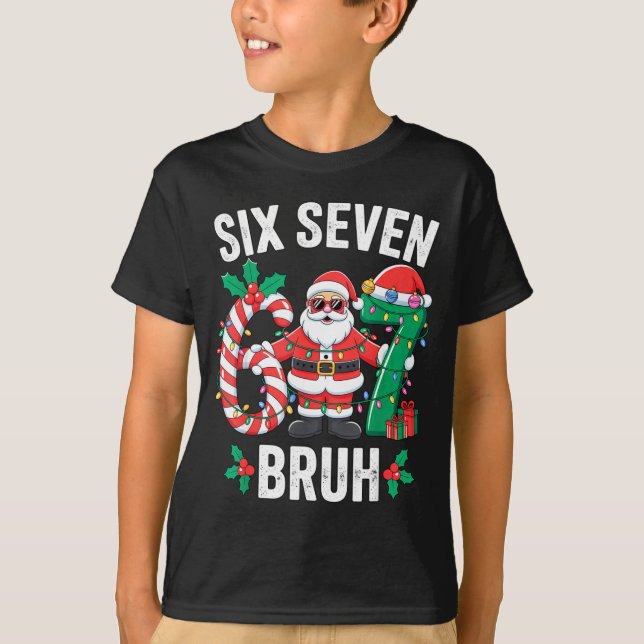 Camiseta 67 Six Seven Burh Natal 6 7 Meme Calças de Moletom (Frente)