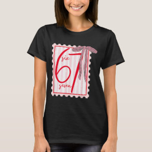 Camiseta 67 Six Seven Coquete Nk Laço Engraçado 6 7 Meme Ga