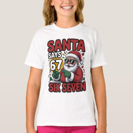 Camiseta 67 Six Seven Funny Christmas Santa Meme