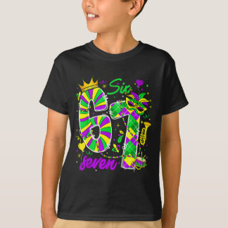 Camiseta 67 Six Seven Mardi Gras Carnival New Orleans Fleur