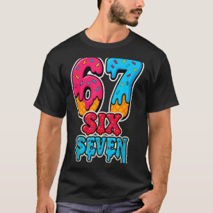 Camiseta 67 Sorvete Drip Divertido Seis Sete Geração Alpha 