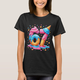 Camiseta 67 Sorvete Drip Meme Seis Sete 6-7 Meninos Criança