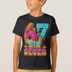 Camiseta 67 Sorvete Drip Six Seven Meme Alpha Gíria 6 7 N