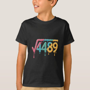 Camiseta 67 Sorvete Gota Meme Raiz Quadrada 4489 Gíria Mate