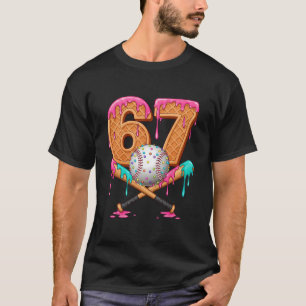 Camiseta 67 Sorvete Gotejamento Venda Número 67 Jogador 67º