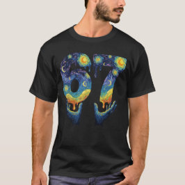 Camiseta 67 Sorvete Gotejante Noite Estrelada Van Gogh Engr
