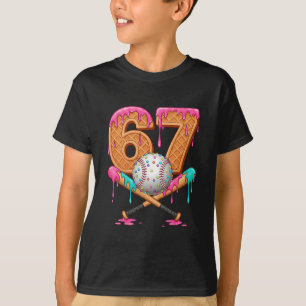 Camiseta 67 Sorvete Gotejante Venda Número 67 Jogador 67º A