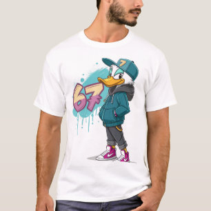 Camiseta 67 Street Duck – Estilo Cartoon Urbano
