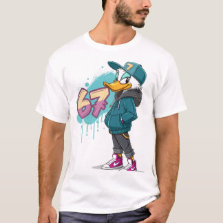 Camiseta 67 Street Duck – Estilo Cartoon Urbano
