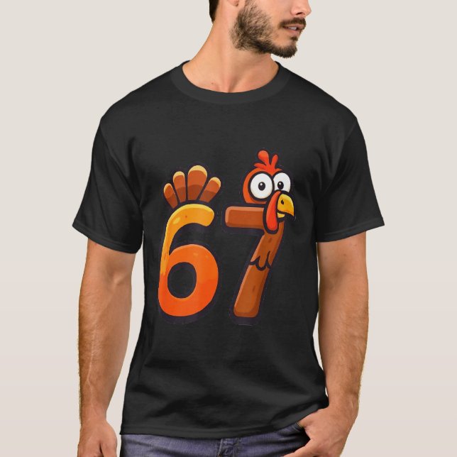 Camiseta 67 Thanksgiving Funny Turkey Thanksgiving 67 Turke (Frente)