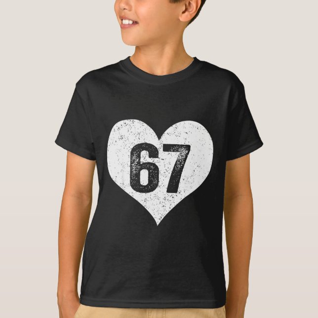 Camiseta 67 Valentine Funny Six Seven 6 7 Meme Gen Alpha Sl (Frente)