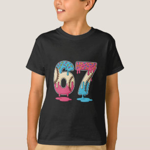 Camiseta 67 Vender Sorvete Drip Meme Seis Sete Geração Alph